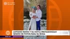 Antonio Pavón y su novia tuvieron romántica sesón de fotos para su boda 