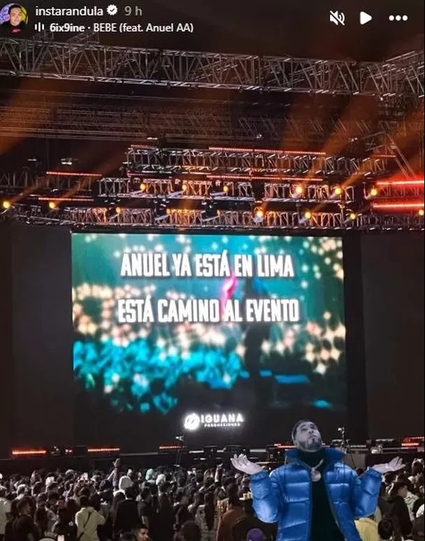 El sitio Instarandula difundió imágenes de lo que pasaba en Arena Monumental de Ate ante la demora de Anuel AA / Captura