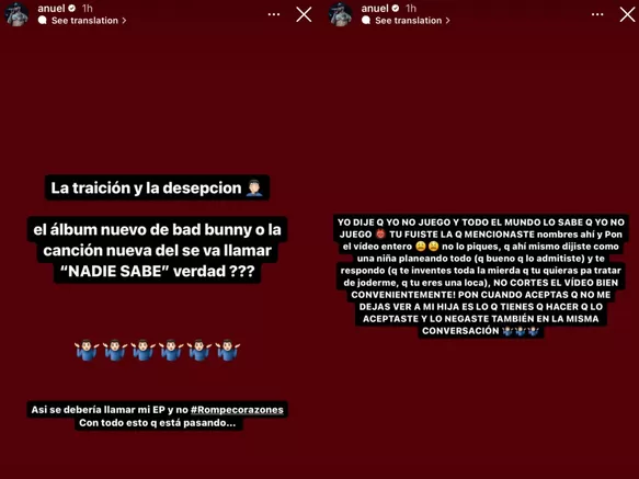 Anuel AA se arrebató y tildó de “loca” a Yailín por revelar presuntas amenazas 