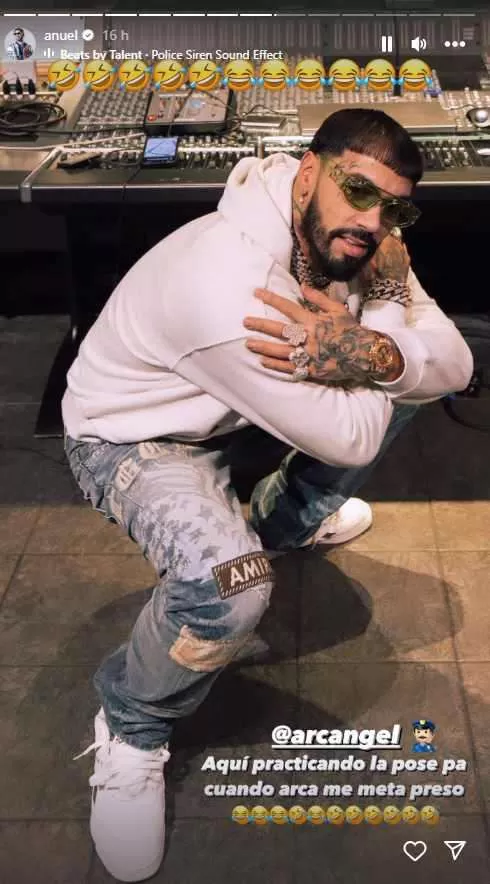 Anuel AA se burla de Arcángel por decir que no son amigos / Instagram