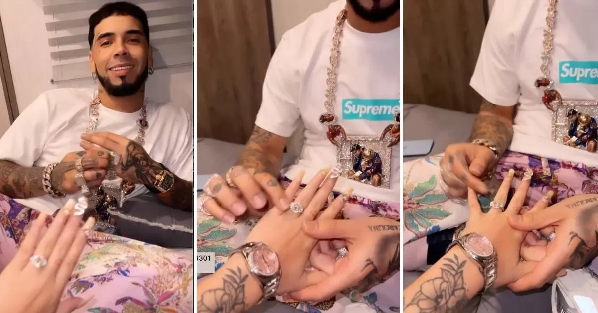 Anuel y Yailin se comprometieron el 26 de enero del 2022/ Foto: Archivo IG Yailin la más viral