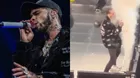 Anuel pasó tremendo susto en pleno concierto en Miami: ¿Qué le pasó en la cara?