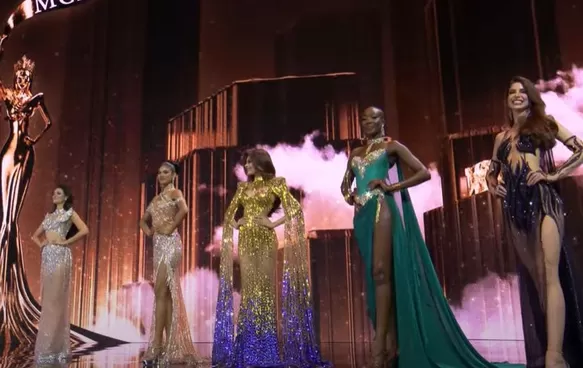 Miss Grand Francia fue la última en ser nombrada en el top 5 del certamen / Captura