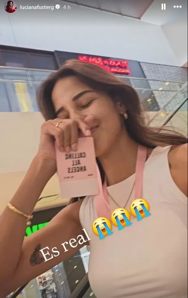 Luciana Fuster a punto de hacer el casting presencial para Victoria's Secret / Captura / Instagram