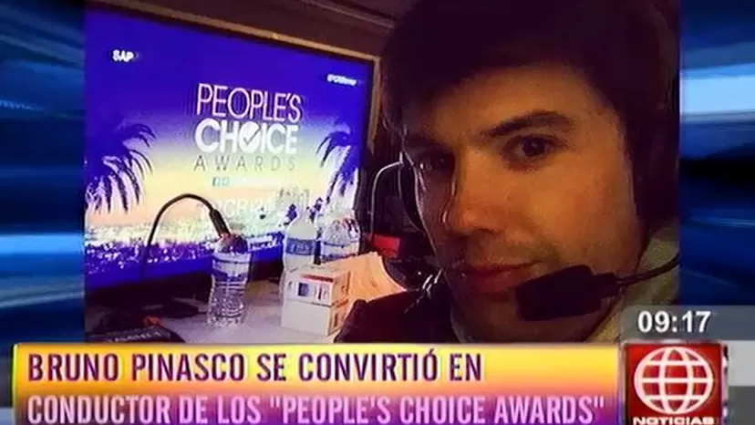 Así fue la conducción de Bruno Pinasco en los People’s Choice Awards