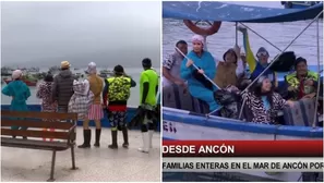 Así fue la llegada de los Gonzales a Ancón para recoger productos del mar. Fuente: AméricaTV