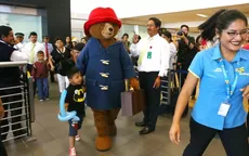 Así fue la llegada y recibimiento del oso Paddington al Perú - Noticias de oso