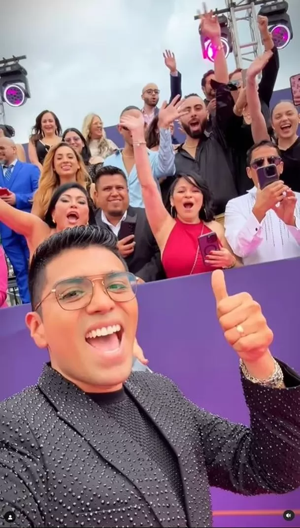 Grupo 5 fueron ovacionados en la alfombra roja de Premios Lo Nuestro 2025. Fuente: Instagram Grupo 5 fueron ovacionados en la alfombra roja de Premios Lo Nuestro 2025. Fuente: Instagram