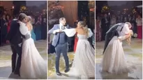 Así fue el primer baile de Ethel Pozo y Julián Alexander como esposos que sellaron con tierno beso