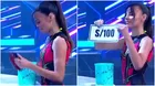 Así reaccionó Luciana Fuster al ganar solo 100 soles y no el premio mayor 