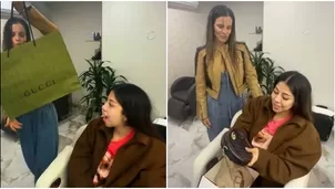 Así reaccionó Zully tras lujoso regalo de Alejandra Baigorria. Fuente: TikTok/Feenzclips