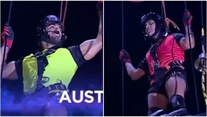 Austin Palao ayudó a Paul Michael tras quedar atrapado en reto de altura. Fuente: AméricaTV