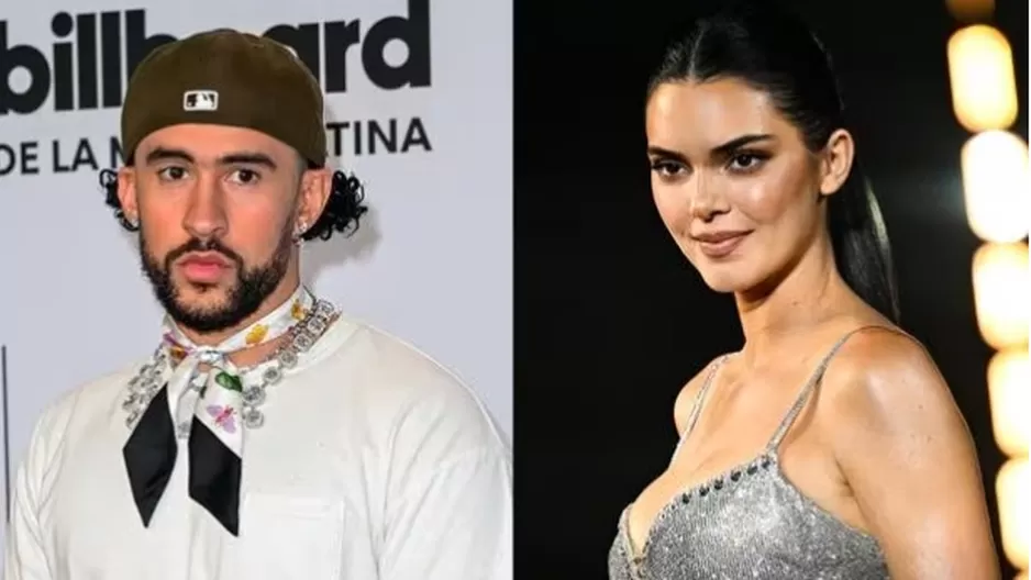 Bad Bunny y Kendall Jenner. Fotos: Instagram