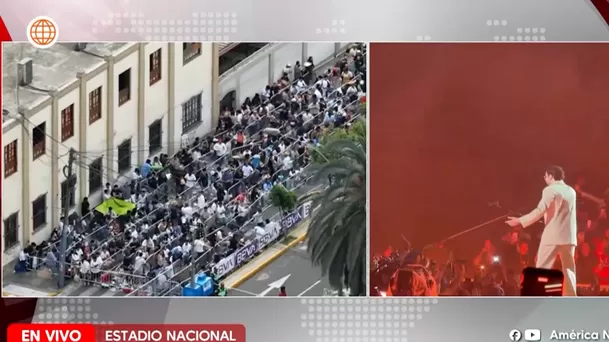 Cientos de fanáticos forman largas colas, incluso desde la noche anterior, para asegurar su lugar en el Estadio Nacional. Video: América TV