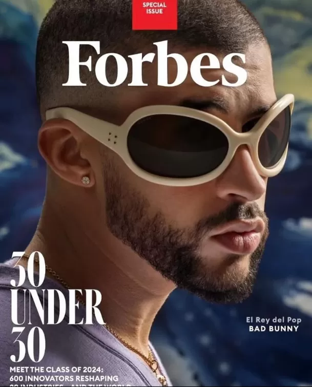 El cantante Bad Bunny es la portada de la importante revista económica Forbes/Foto: Instagram