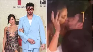 Bad Bunny se besa con una joven en plena fiesta ¿Y su novia Gabriela Berlingeri? 