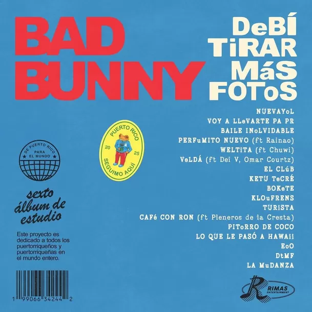 ‘Debí tirar más fotos’  es el sexto álbum de estudio de Bad Bunny / Instagram