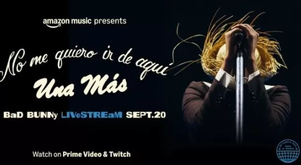 Bad Bunny transmitirá su concierto a través de Prime Video / Instagram Bad Bunny transmitirá su concierto a través de Prime Video / Instagram