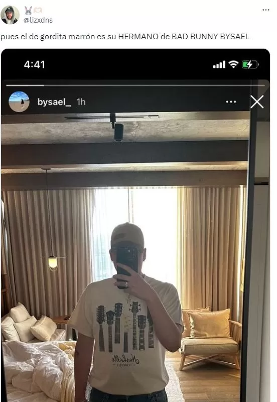 Bysael Martínez Ocasio es el hermano de Bad Bunny / X