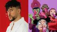 Bad Bunny y Gorillaz juntos en concierto en Londres