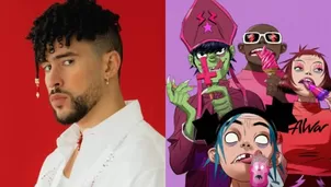 Bad Bunny y Gorillaz juntos en concierto en Londres / TikTok: @estilodf