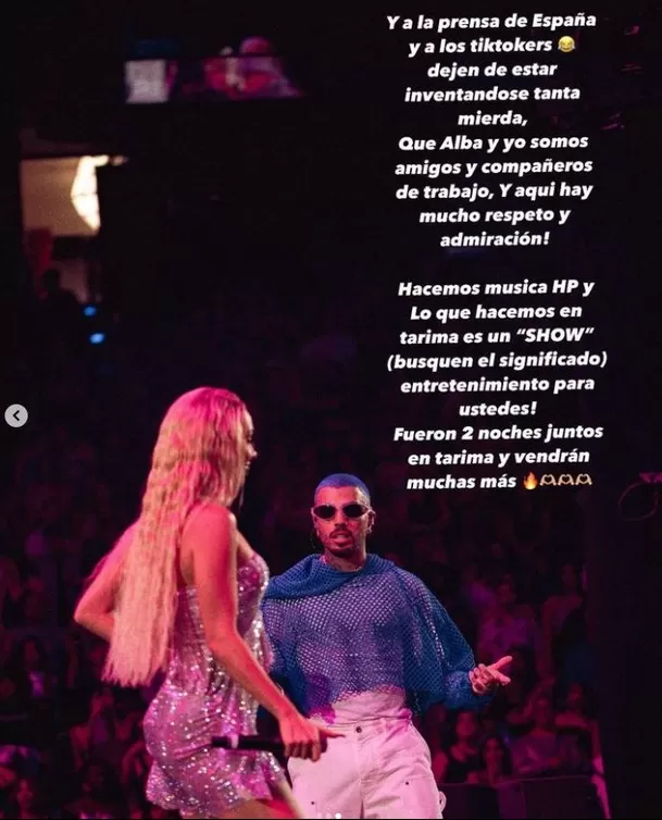 Tras enviar su comunicado Bad Gyal se dirigió a la prensa española/Foto: Instagram