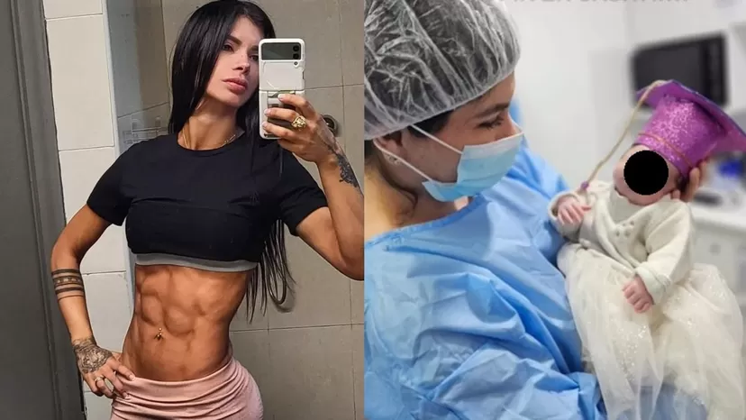 Bebé de Giannina Luján fue dada de alta tras un mes de internamiento y modelo se conmovió