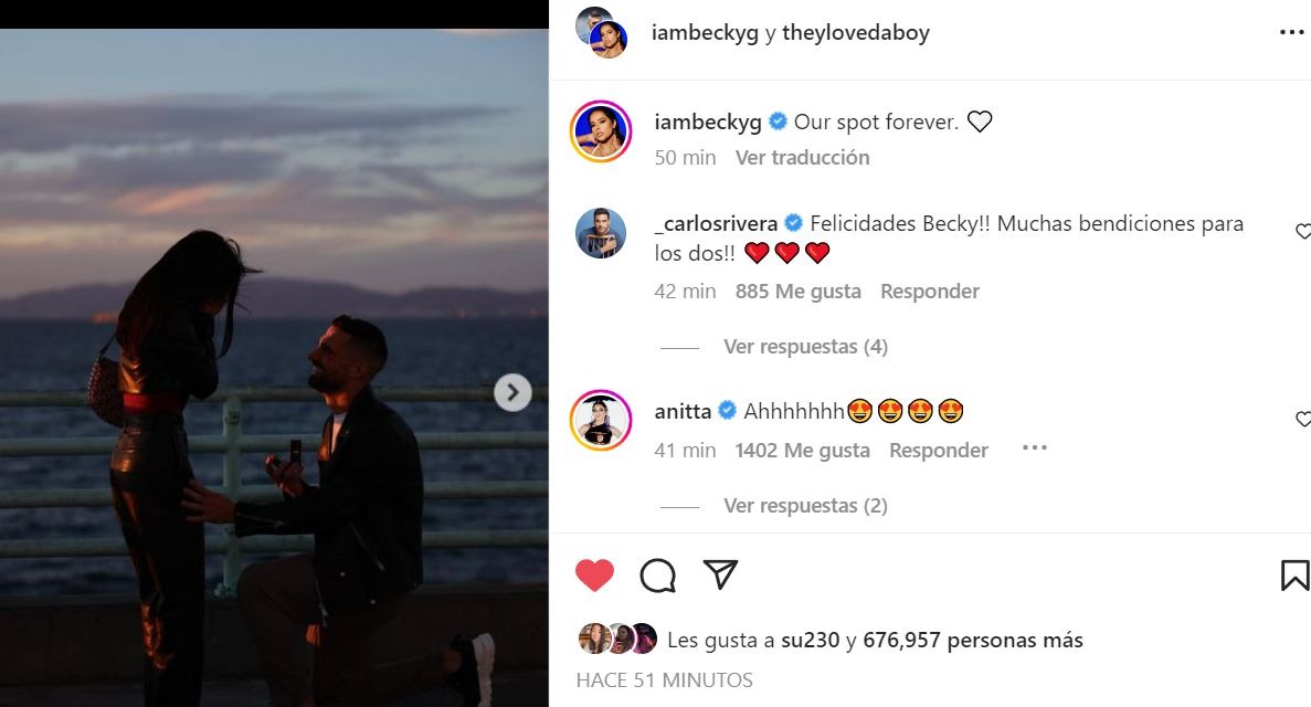 Becky G se comprometió con su novio Sebastian Lletget 