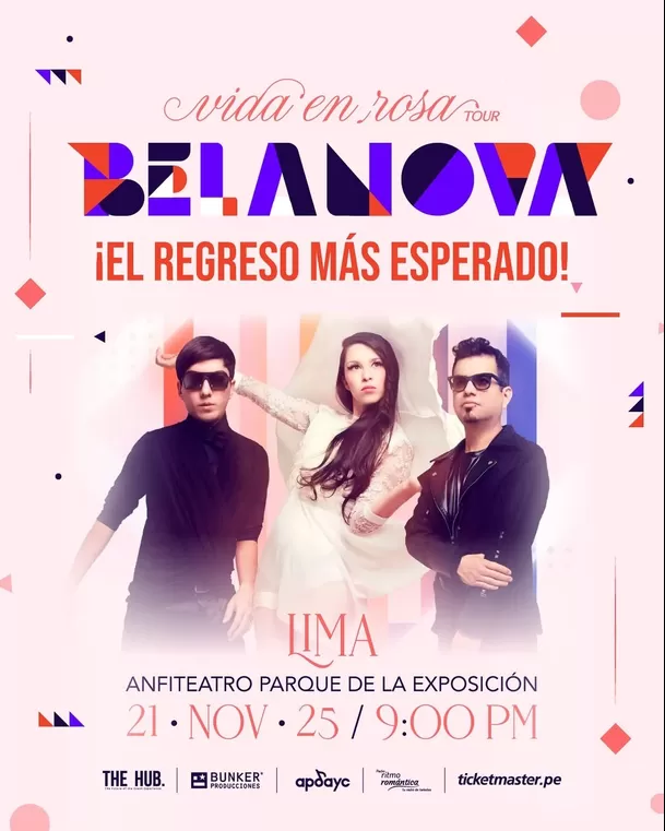 Belanova ofrecerá un concierto el 21 de noviembre en el Anfiteatro del Parque de la Exposición / Instagram