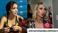 Rosángela Espinoza y Belén Estévez. Foto y video: América TV