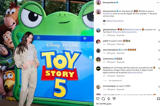 Belinda se suma a 'Toy Story 5' como Lilypad / IG: @disneystudiosla