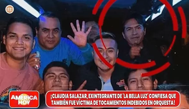 Calín Sánchez, hermano de César Sánchez, es acusado de realizarle tocamientos indebidos a Claudia Salazar, exintegrante de La Bella Luz Calín Sánchez, hermano de César Sánchez, es acusado de realizarle tocamientos indebidos a Claudia Salazar, exintegrante de La Bella Luz