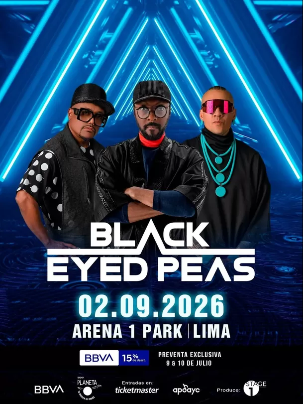 Black Eyed Peas anuncia su regreso al Perú / IG: @stageone_entertainment Black Eyed Peas anuncia su regreso al Perú / IG: @stageone_entertainment