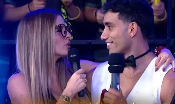 Alejandra Baigorria y Said Palao repartieron sus partes de boda en 'Esto es Guerra' / América Tv