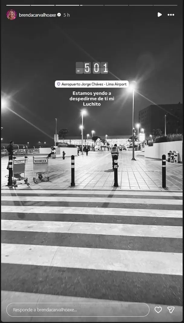 Brenda Carvalho dedicó un desgarrador mensaje al joven talento  Foto: Instagram