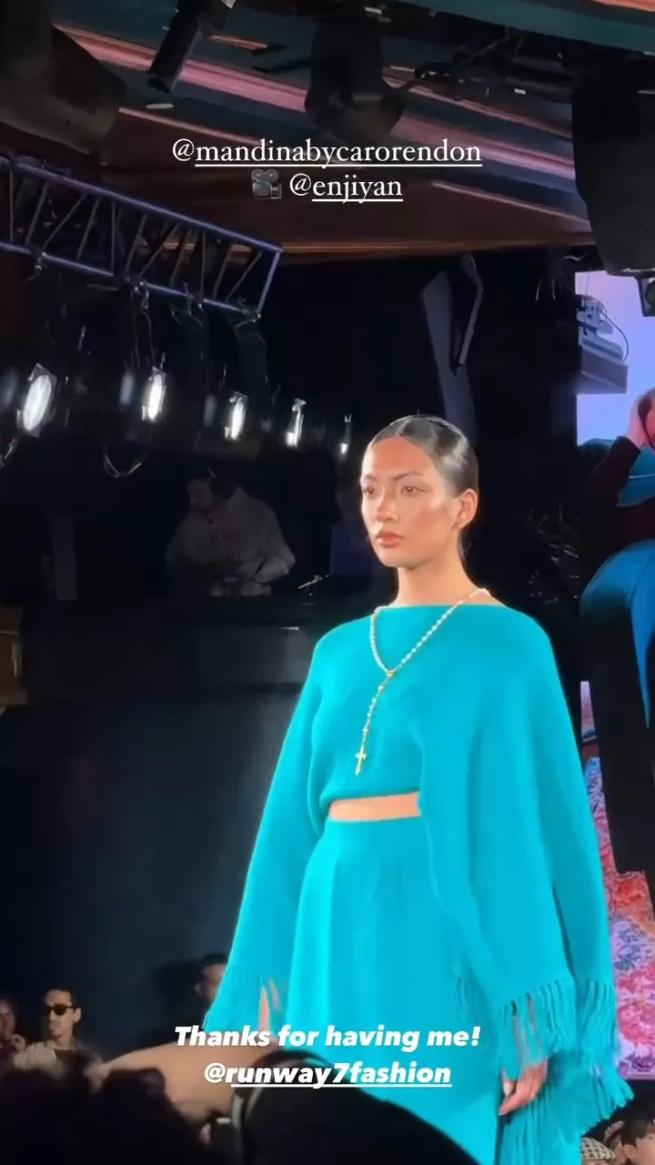 Brenda Matos desfiló en el evento Runway 7 Fashion / Instagram Brenda Matos desfiló en el evento Runway 7 Fashion / Instagram