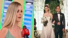 Brunella Horna contó cómo reaccionó Richard Acuña sobre críticas por lucir con zapatillas en su boda