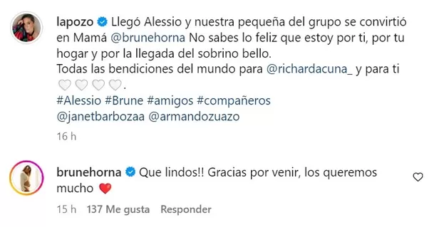 Mensaje de Ethel Pozo en Instagram/Foto: Instagram