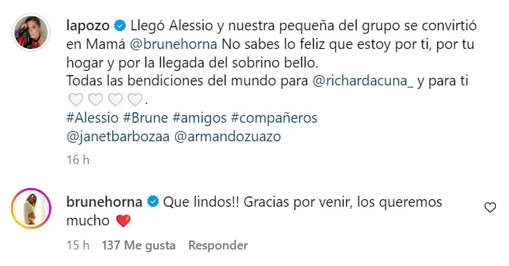 Mensaje de Ethel Pozo en Instagram/Foto: Instagram