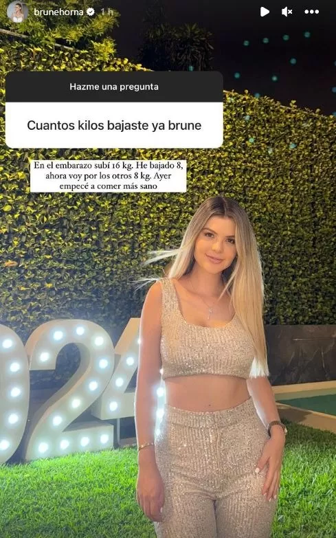 Brunella Horna reveló que subió 16 kilos durante su embarazo / Instagram