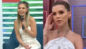 Brunella Horna tuvo que reconocer en vivo que se aumentó los labios/Fotos y video: América Hoy