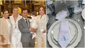  Brunella Horna y Richard Acuña bautizaron a su bebé. Fuente: Instagram