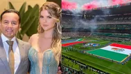 Brunella y Richard Acuña en la inauguración del Mundial 2026