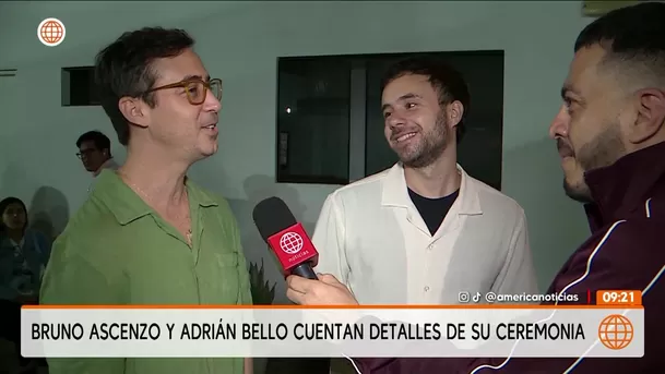 Bruno Ascenzo y Adrián Bello hablan de su boda en Cusco / América Espectáculos