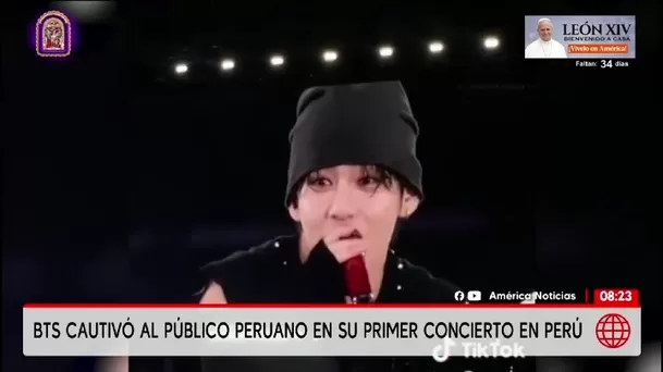 BTS emocionó a las ARMY en su primer concierto en Perú/ América TV BTS emocionó a las ARMY en su primer concierto en Perú/ América TV