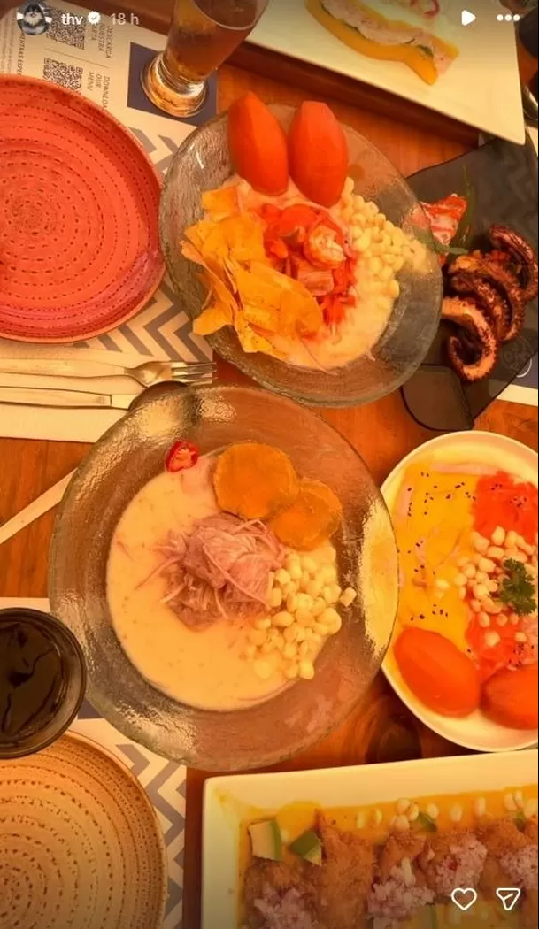 V de BTS encantado con la comida peruana / IG: @thv V de BTS encantado con la comida peruana / IG: @thv