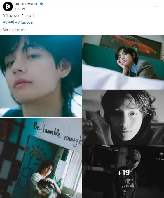 Publicación de BIGHIT con las fotos conceptuales / Captura de pantalla: Facebook (BIGHIT MUSIC)