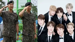 RM y V culminaron servicio militar en Corea del Sur y se alistan para regreso de BTS / Canal N / AFP