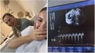 Cachaza llora al escuchar por primera vez los latidos de su bebé