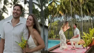 Cachaza se comprometió con André Bankof y recibió tremenda 'rocaza'. Fuente: Instagram